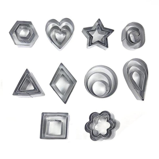 Stainless Steel Biscuit Mold, 30 PCS / Set, 27 PCS / Set
