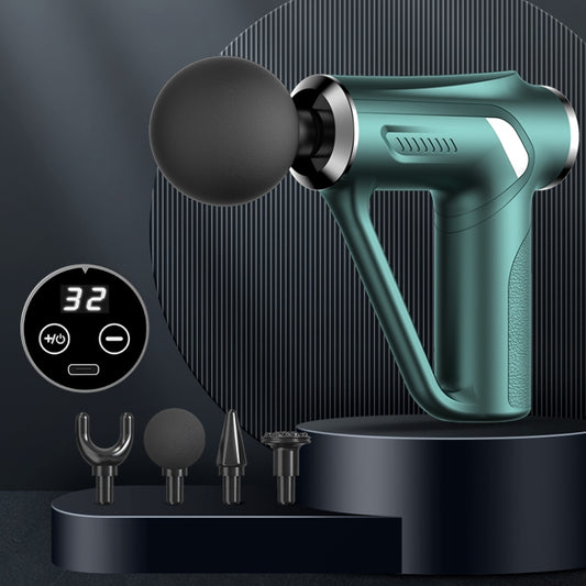 HB-008 Triangular Electric Fascia Gun Body Massage Gun, LCD Style, Button Style