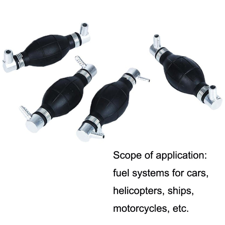 Multiple directional fuel/oil supply pumps with black bulb bodies and metal connectors