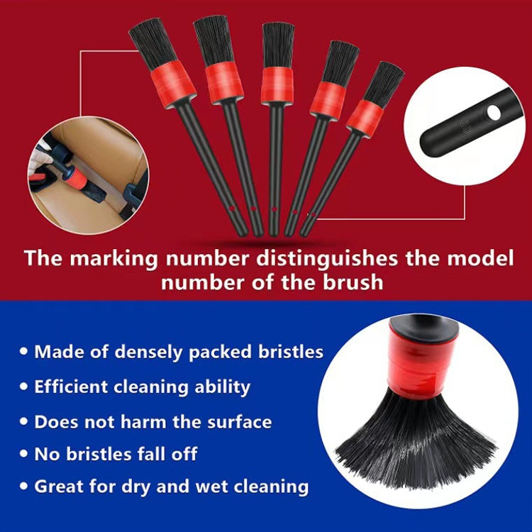 Car Wheel Cleaning Brush Interior Detail Brush, 19 PCS / Set