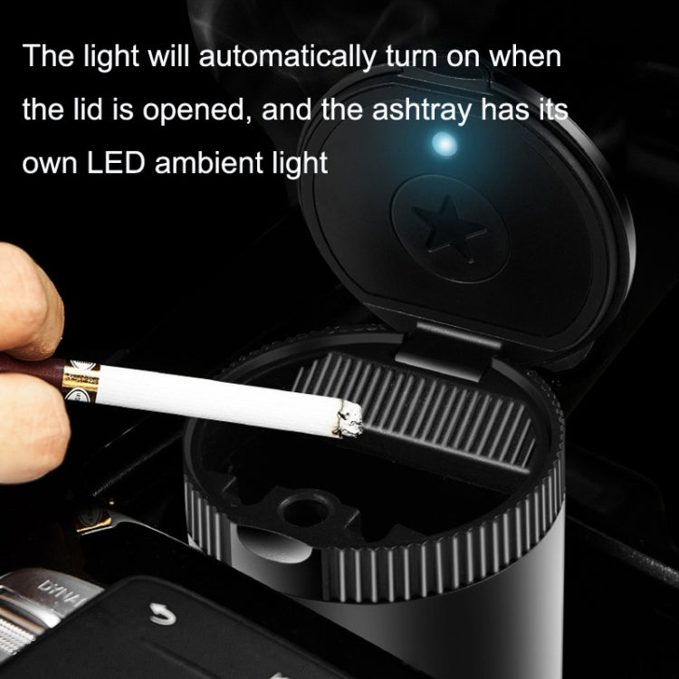 LED Car Ashtray With Cover
