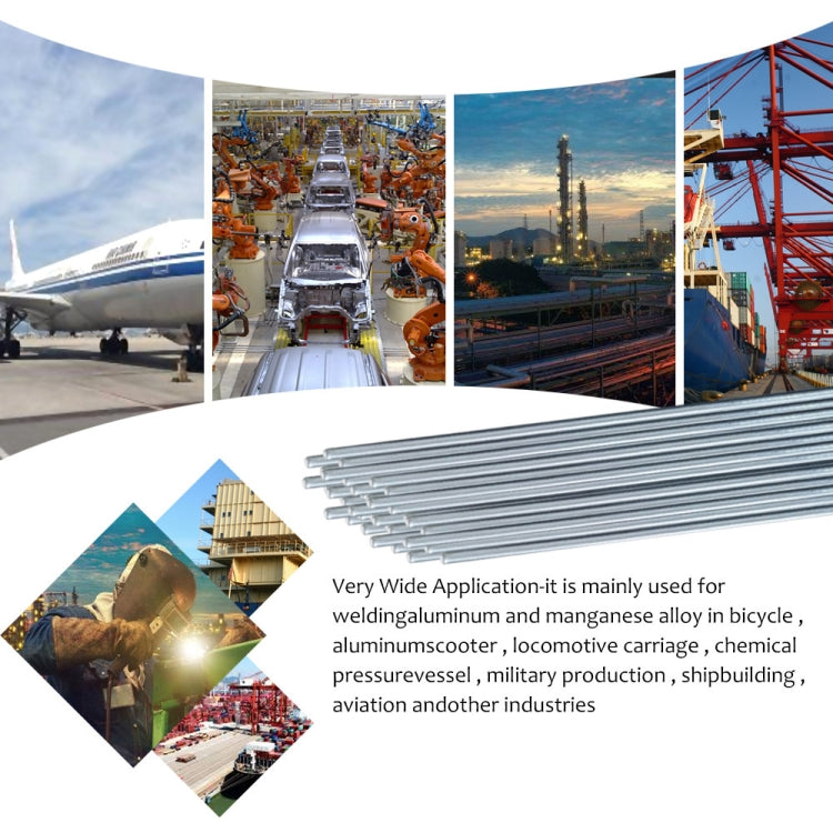 Aluminum welding wire rods, 50-piece bundle for welding