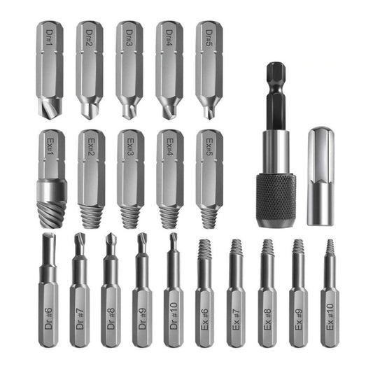22 PCS / Set Screw Takeout High-Speed Steel Anti-Tooth Refrigerant Removal Tool, Anti-Tooth Refrigerant Removal Tool