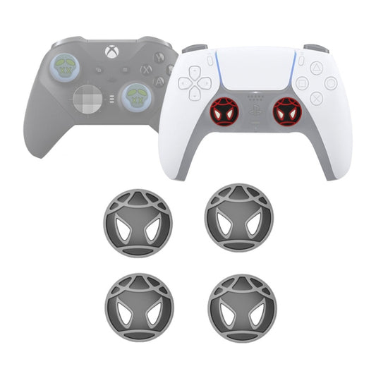 Silicone rocker protection caps, left/right joystick covers, gray and black designs