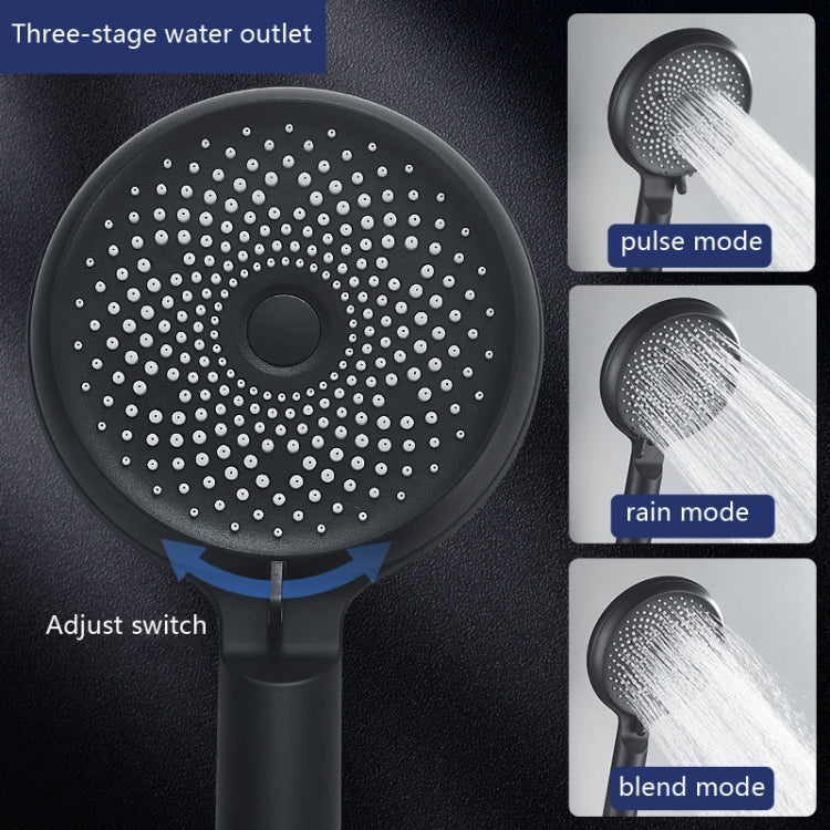 Handheld shower nozzle head with dense silicone jets for pulse, rain, and blend spray