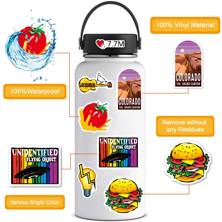 200 Sheets Graffiti Stickers Colorful VSCO Waterproof Vinyl Stickers, Graffiti Stickers