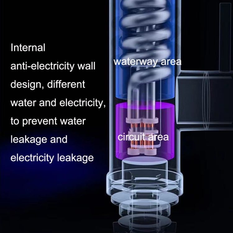 Electric hot water faucet internal circuit and anti-leak insulation housing