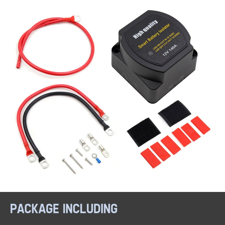 12V 140A Route Yacht Off-Road Car Beach Car Double Battery System Voltage Sensitive Relay, 12V 140A