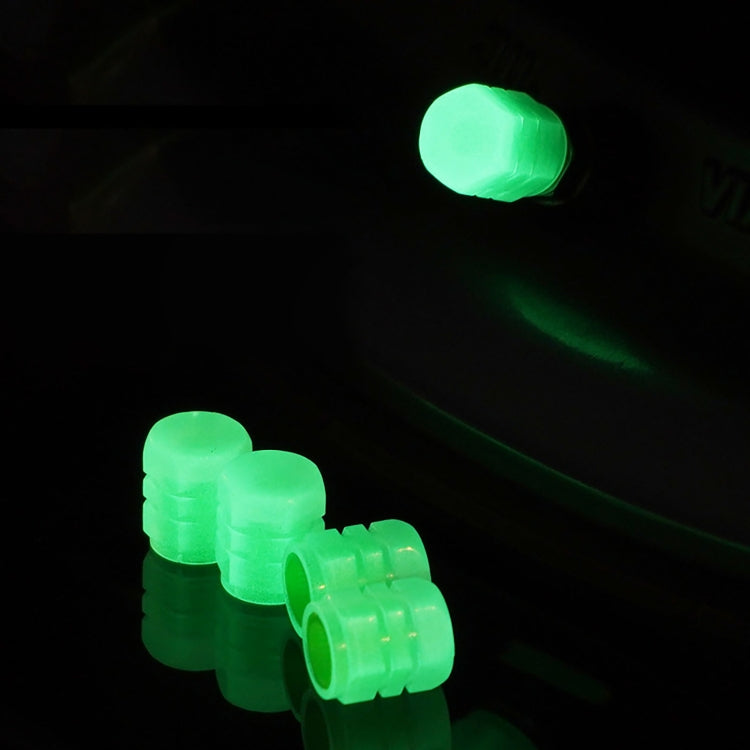 4pcs / Set Luminous Tire Valve Cap Electric Motorcycle Vacuum Tire Valve Cover, Style: Split Effect, 4pcs /Set One Effect, 4pcs /Set Split Effect