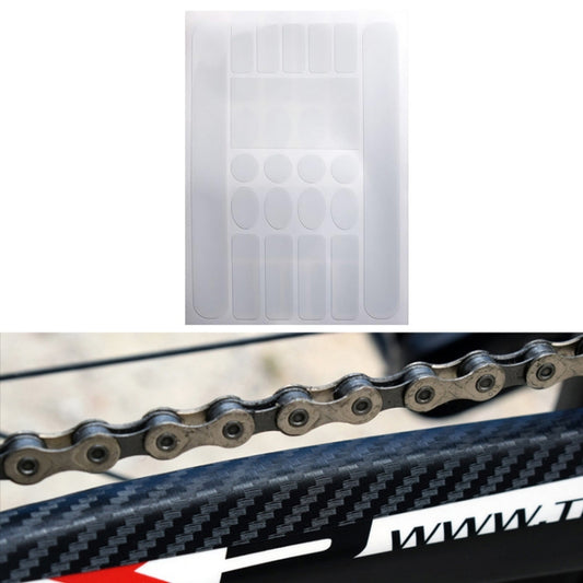FMFXTR Bicycle Protection Chain Sticker Front Fork Protective Film, Color: Carbon Fiber, Carbon Fiber, Matt Color, Transparent