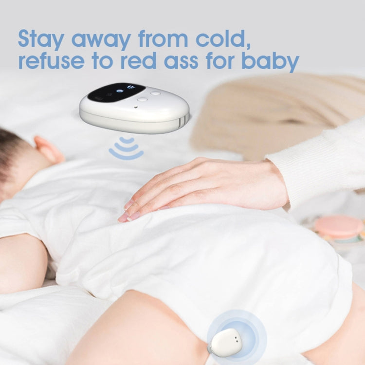 Wireless pee alarm receiver on bedding with signal indicator light