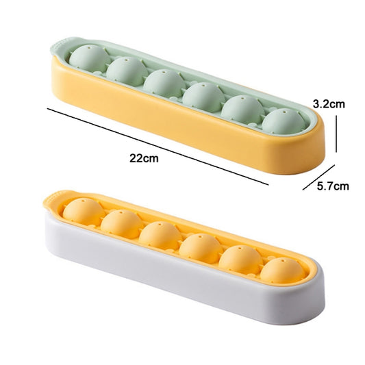 Homemade Quick Frozen Ice Cube Storage Silicone Mold, Yellow Green, Gray Yellow