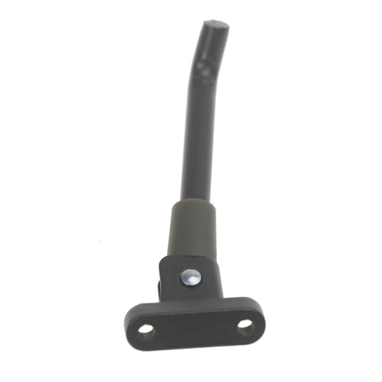 Side kickstand foot support bracket mounting base with vertical post, black
