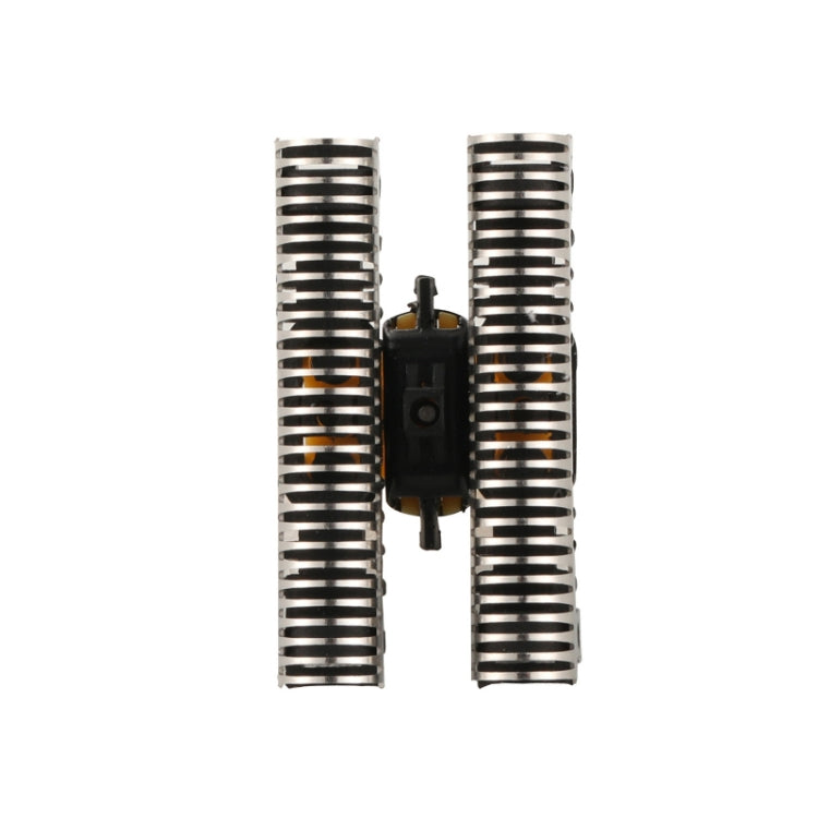 Braun electric shaver head assembly replacement foils with central drive piece