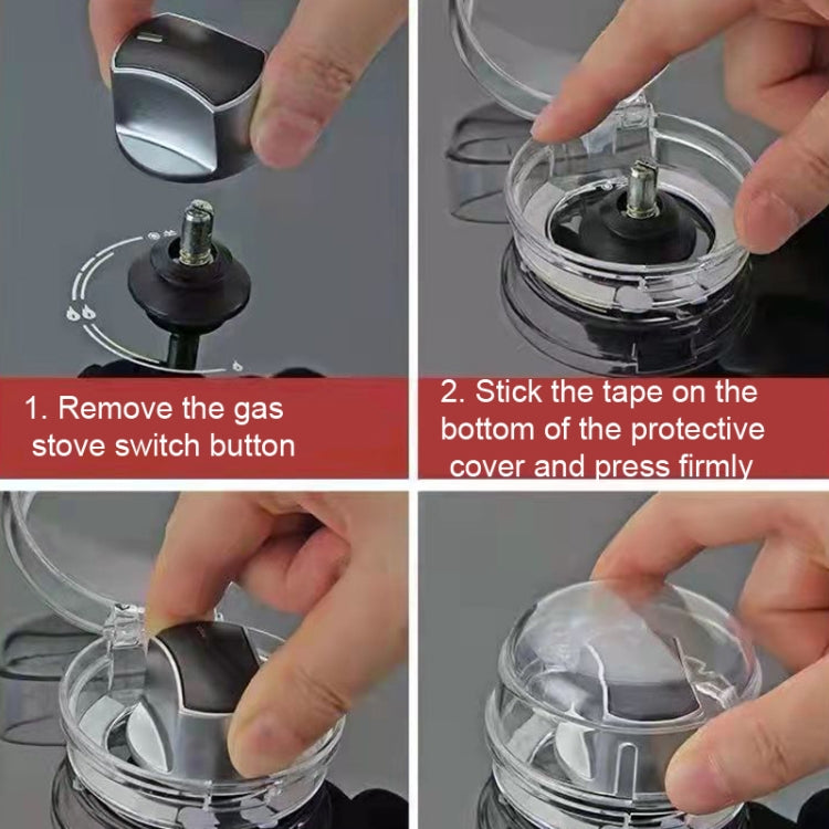 Gas stove switch cover installation steps: remove knob and press cover on