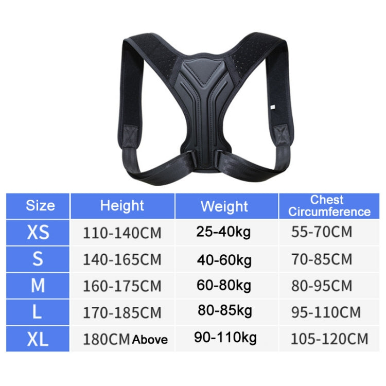 Black breathable posture correction belt with adjustable shoulder straps and front buckle