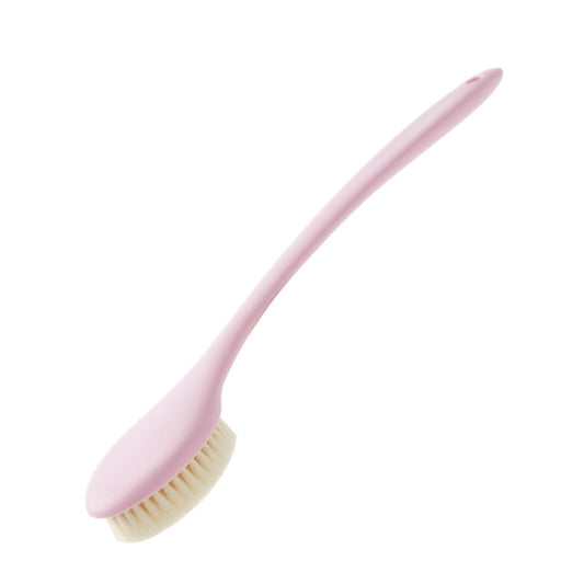 Long Handle Soft Hair Bathing Brush Nylon Hair Massage Brush, Soft Hair Pink, Soft Hair White, Soft Hair Grey, Soft Hair Blue