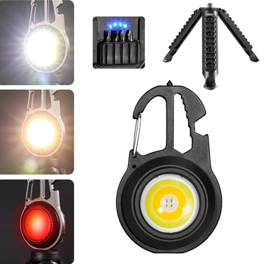 E-SMARTER W5137 Mini Wrench Glare Portable Flashlight, Specification:, Black+Screws, Tarnish+Screws, Black+Screws+Tripod, Tarnish+Screws+Tripod