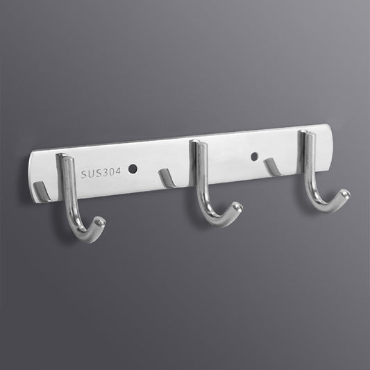 304 Stainless Steel No Punching Door Rear Coat Hook, 3 Hooks, 4 Hooks, 5 Hooks, 6 Hooks, 7 Hooks, 8 Hooks, 201 Butterfly Hook
