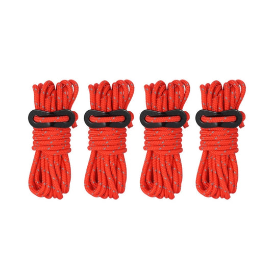CLS Outdoor Camp Reflective Wind-Proof Camping Support Rod, 4 PCS / Set Red, 4 PCS / Set Black, 4 PCS / Set Army Green, 4 PCS / Set White Non-reflective, 4 PCS / Set Yellow