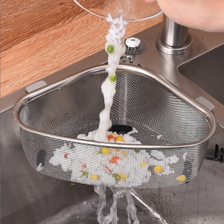Kitchen Multifunctional Stainless Steel Triangle Sink Drain Basket, Style:, Standing, Standing Hanging