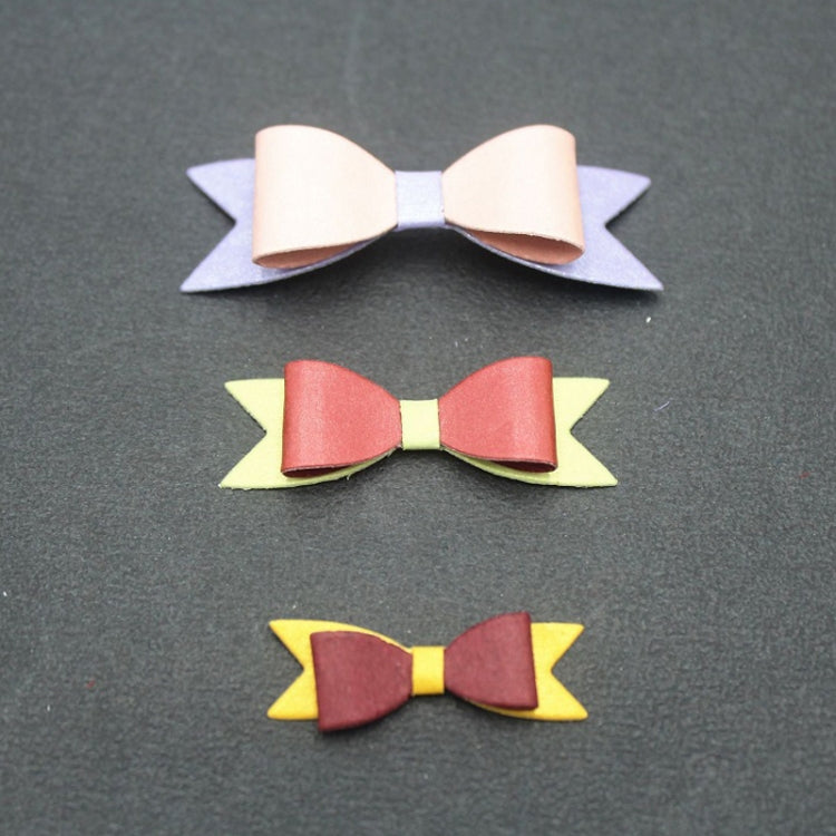 Layered bow knot ribbon decorations with pastel and green bows