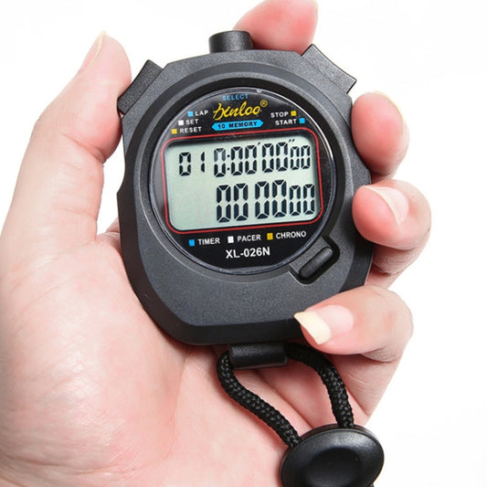 XINLONG XL-026N Double Row 10 Memories Electronic Stopwatch Large Screen Display Referee Timer, XL-026N