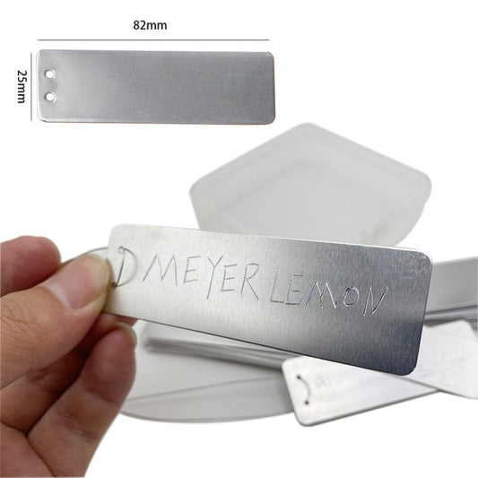 20 PCS Portable Waterproof Aluminum Plant Tags Waterproof Plant Label, 82 x 25mm 20pcs