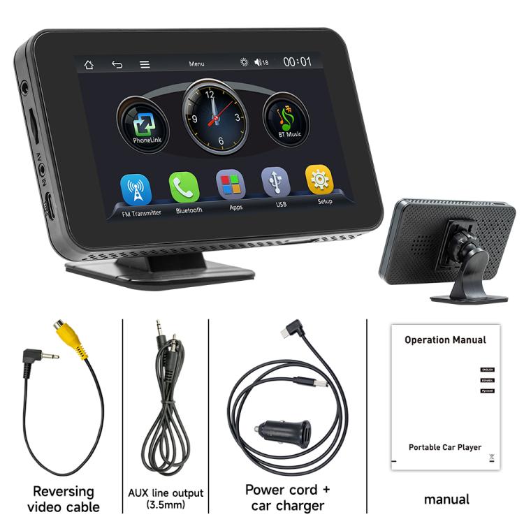 CarPlay/Android Auto Wireless Screen Projection Portable MP5