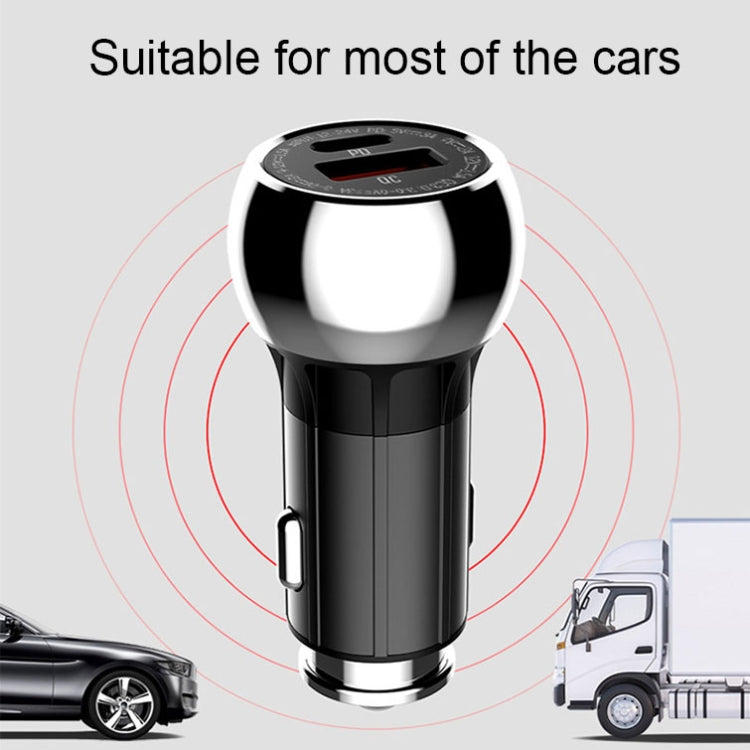 Car fast charger with circular charging indicator rings on the top panel