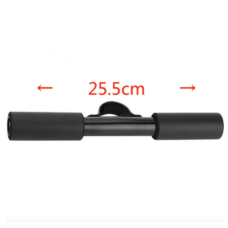 Black scooter hand support rod, center clamp, 25.5 cm length