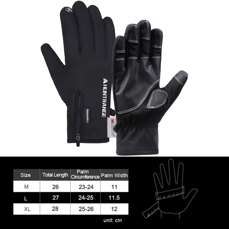 Black five-finger riding gloves, touchscreen fingertips, pair shown for sizing.