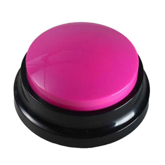 Pet Communication Button Dog Vocal Box Recording Vocalizer, Style: Recording Model, Red, Orange, Rose Red, Pink, Yellow, Lake Blue, White, Dark Blue, Light Blue, Green, Purple