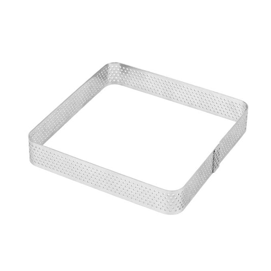 BN1006 Stainless Steel Mousse Circle Thickened Perforated Cake Mold DIY Baking Tools, Square(3.9 inches), Square(4.7 inches), Round(2.7 inches), Oval(4.7 inches), Round(3 inches), Oval(5.5 inches), Round(3.5 inches), Oval(7.2 inches)