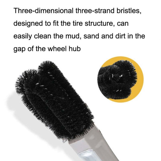W-609 Car Wheel Hub Screw Cleaning Brush Steel Ring Nut Cleaning Brush