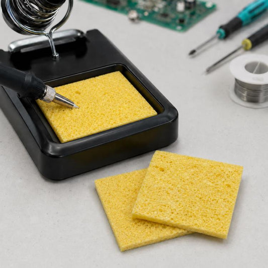 Soldering Iron Tin Remover Cleaning Cotton Wood Pulp Sponge,Spec: Thin Square 6x6cm, Thin Square 6x6cm, Thin Rectangular 3.5x5cm, Thin Round 5.1cm, Thickened Square 6x6cm, Thickened Rectangular 3.5x5cm, Thickened Round 5.1cm