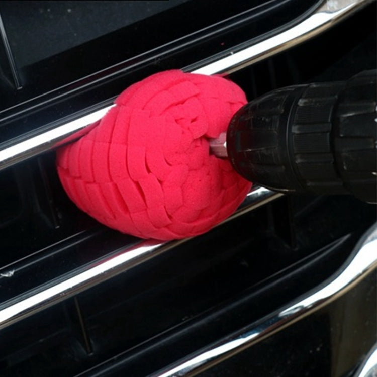 2pcs Car Wheel Rim Small Area Sponge Polishing Ball, 2 in 1