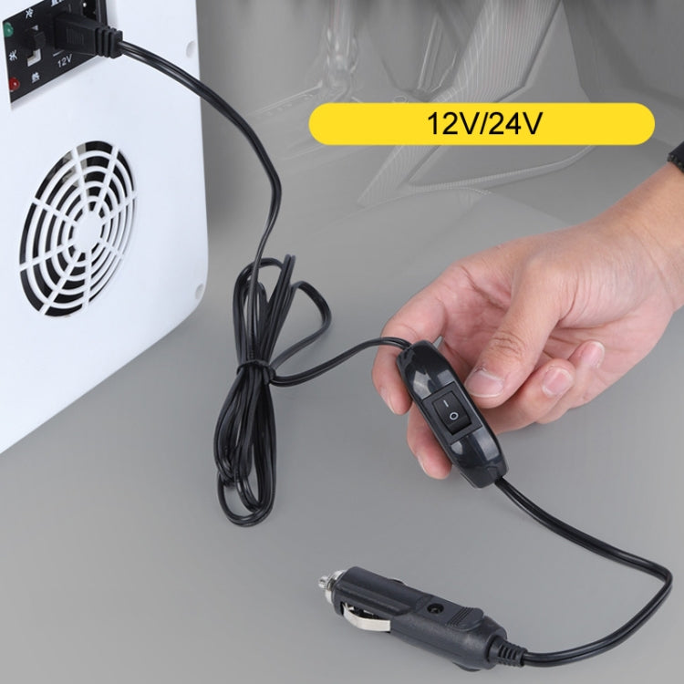 Car refrigerator 12V/24V power cable with cigarette lighter plug and inline switch