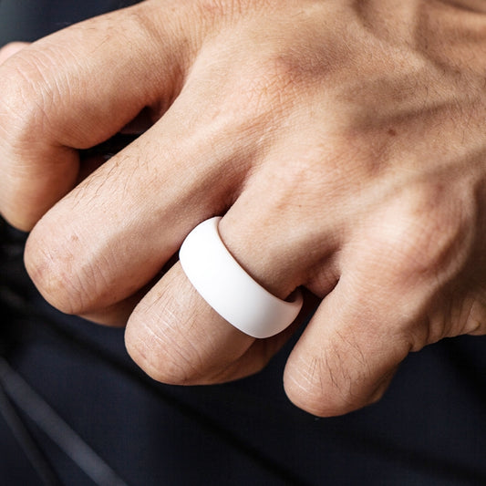 SiR013 8.7mm Curved Outdoor Sports Silicone Ring, No.7, No.8, No.9, No.10, No.11, No.12, No.13, No.14