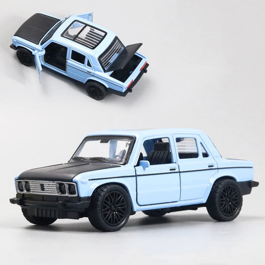 1:36 Alloy Car Model Three Open Door Small Car Toys Cake Ornaments