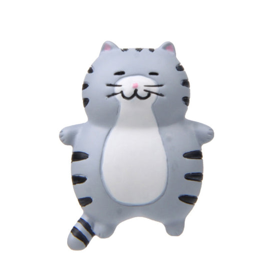 Fat Cat 3D Refrigerator Magnet Magnetic Sticker Phone Case DIY Accessories, Fat Cat (Gray -white), Fat Cat (3-color), Fat Cat (Black), Fat Cat (Yellow), Fat Cat (Gray)