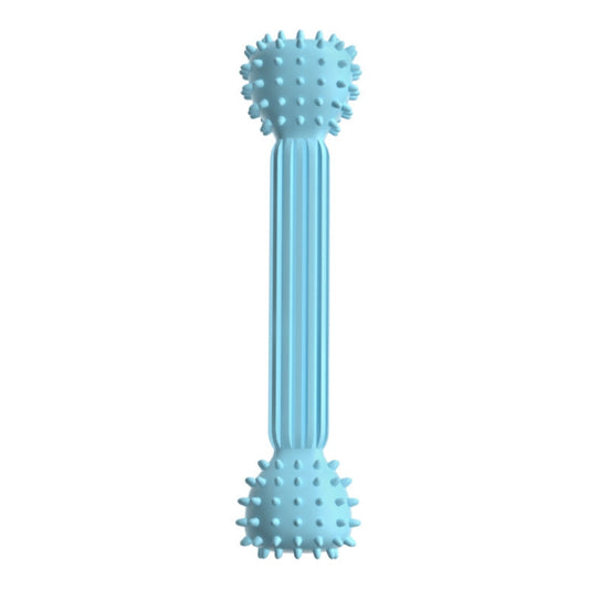 TPR Teething Stick Dog Toy Barbell Shape Pet Chewing Teeth Cleaning Stick