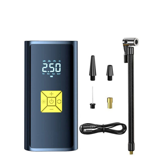 Small Portable Car Air Pump Tire Inflator for Motorcycle Bicycle, SUITU ST-9620A Wired Model, SUITU ST-9620B Wireless, SUITU ST-9620C Wireless Power Bank