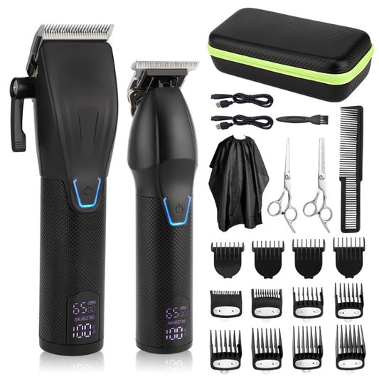 Men Electric Haircutting Tools Set Sculpting Electric Clipper, LM-2027 2 In 1 (Black), LM-2027 2 In 1 (Gold)