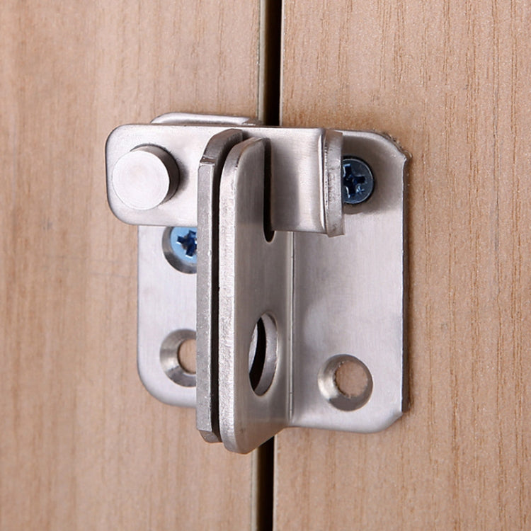Stainless steel sliding door latch bolt catch with screw, metal keeper plate