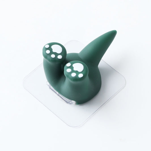 Cartoon Animal Punch-free Hook Traceless Plug Holder Bathroom Cute Toothbrush Hanger, Dinosaur Tail, Cat Tail, Lattice Tail, Pigs Tail, Corgi Tail, Duck Tail