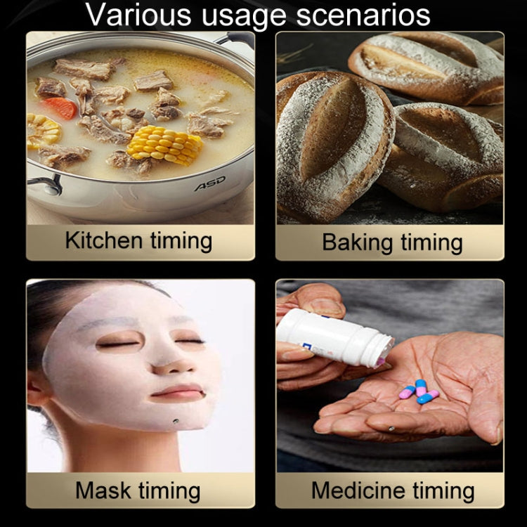 Kitchen Stainless Steel Mechanical Timer Student Time Management Reminder Baking Alarm Clock