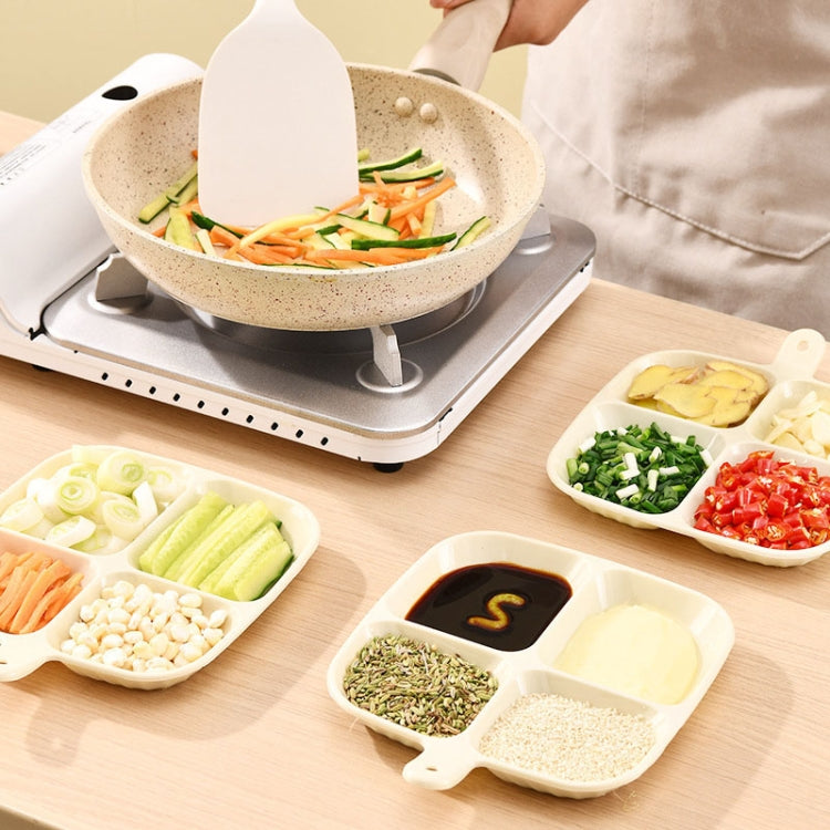 Multipurpose Quad Compartment Side Dish Kitchen Storage Spice Tray