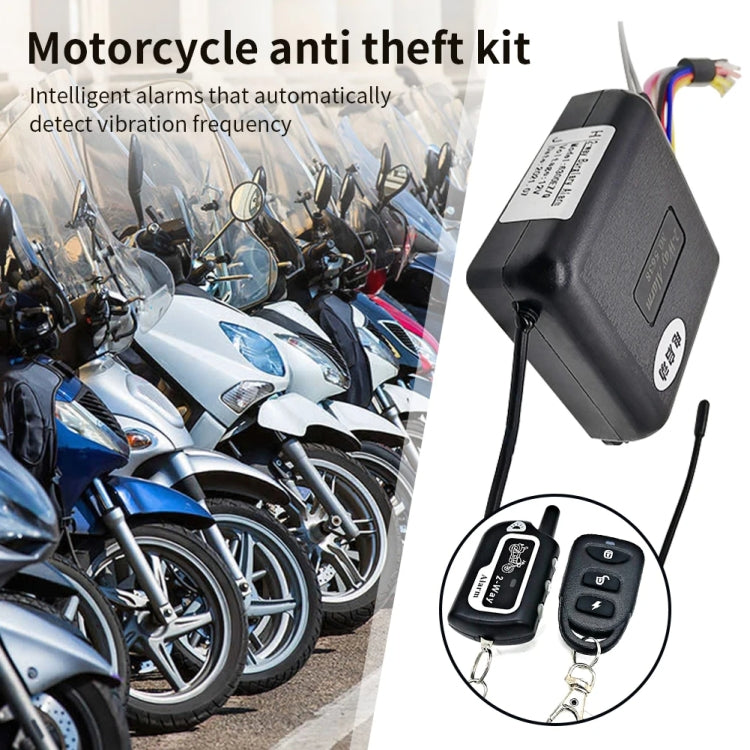 Two-Way Dual Remote Control Vibration Motorcycle Anti-Theft Device, YL-B011