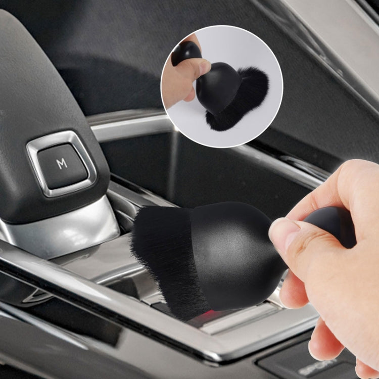 2pcs Car Interior Cleaning Brush Air Outlet Gap Dust Removal Brush, OPP Black, Protective Case Black